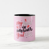 Valentijn's Day Mok met romantische belettering (Center)