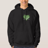 Valentijn's Day Monogrammed Initialen Golfkoppels Hoodie (Voorkant)