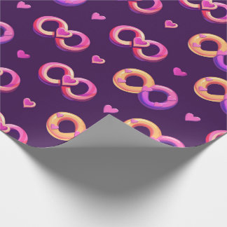 Valentijn's Day Seamless Heart Pattern met een ton Cadeaupapier