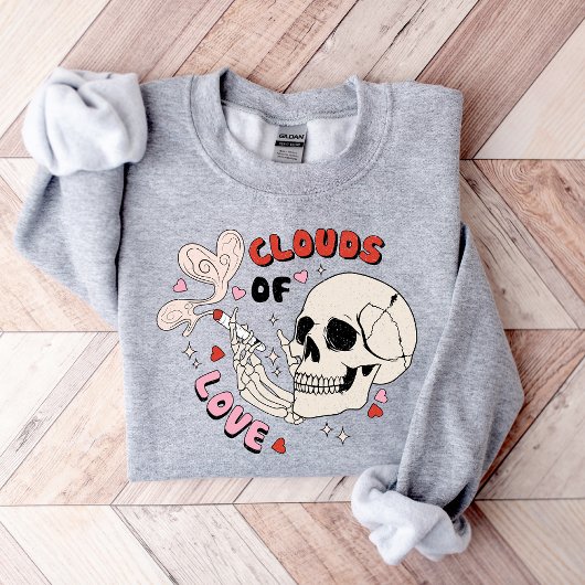 Valentijn's Day skeleton shirt, geschenk van Valen Trui