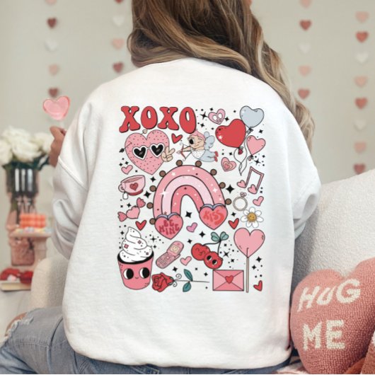 Valentijn's Day Sweatshirt Terug & Front print