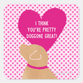 Valentijn's Day Yellow Doggone Great Label