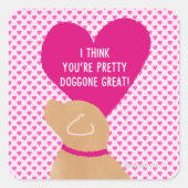 Valentijn's Day Yellow Doggone Great Label (Voorkant)