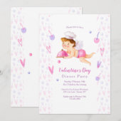 Valentijns Diner Uitnodiging (Voorkant / Achterkant)