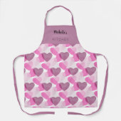 Valentijns  doorzichtig hartspatroon schort (Voorkant)
