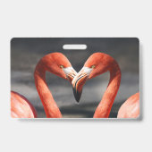 Valentijns Flamingo Badge (Achterkant)