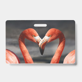 Valentijns Flamingo Badge