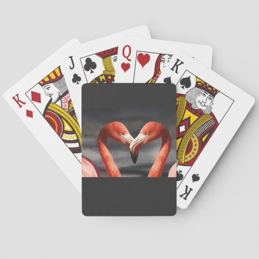 Valentijns Flamingo Pokerkaarten (Achterkant)