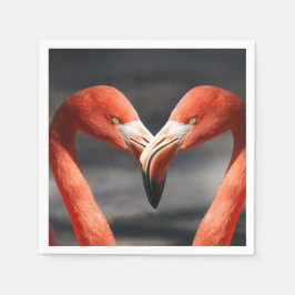 Valentijns Flamingo Servet