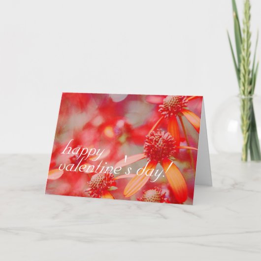 Valentijns' Floral Feestdagen Kaart (Voorkant)
