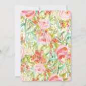 Valentijns floreel klein geliefdje kaart (Achterkant)