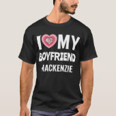 Valentijns geschenk | Aangepaste foto & naam geper T-shirt (Voorkant)