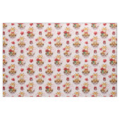 Valentijns Giraffe Patroon Stof (Fat Quarter)