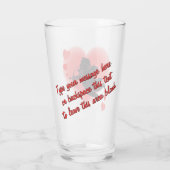 Valentijns glaswerk met gepersonaliseerde Cupid Ar Glas (Achterkant)