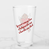 Valentijns glaswerk met gepersonaliseerde Cupid Ar Glas (Achterkant)