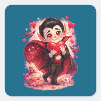 Valentijns grappige Dracula sticker – Schattige li
