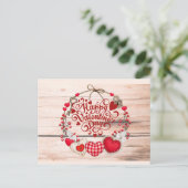 Valentijns groeten briefkaart (Staand voorkant)