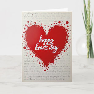 Valentijns Happy Hearts Day Kaart