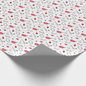 Valentijns harten pijl naadloos cadeaupapier (Hoek)