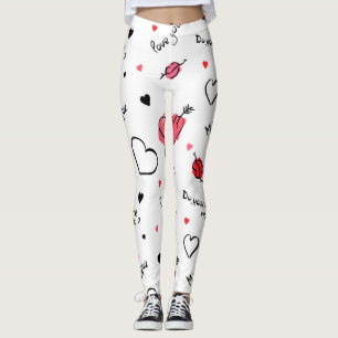 Valentijns harten pijl naadloos leggings