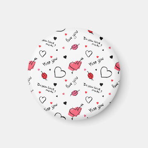 Valentijns harten pijl naadloos magneet