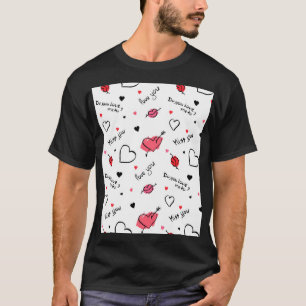 Valentijns harten pijl naadloos t-shirt