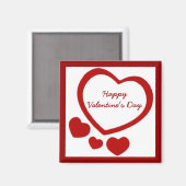 Valentijns hartenmagneet magneet (Voorkant / Achterkant)