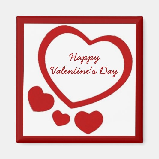 Valentijns hartenmagneet magneet (Voorkant)