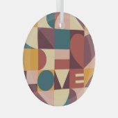 Valentijns hartontwerp, abstracte achtergrond. glas ornament (Voorkant Rechts)