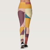 Valentijns hartontwerp, abstracte achtergrond. leggings (Achterkant)