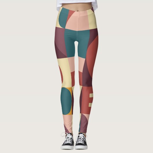 Valentijns hartontwerp, abstracte achtergrond. leggings (Voorkant)