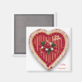 Valentijns' Heart Magnet (Voorkant / Achterkant)