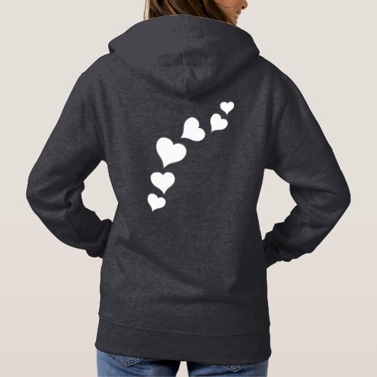 Valentijns Hoodies Valentijns's Love Hooded Shirte (Achterkant)