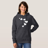 Valentijns Hoodies Valentijns's Love Hooded Shirte (Voorkant volledig)