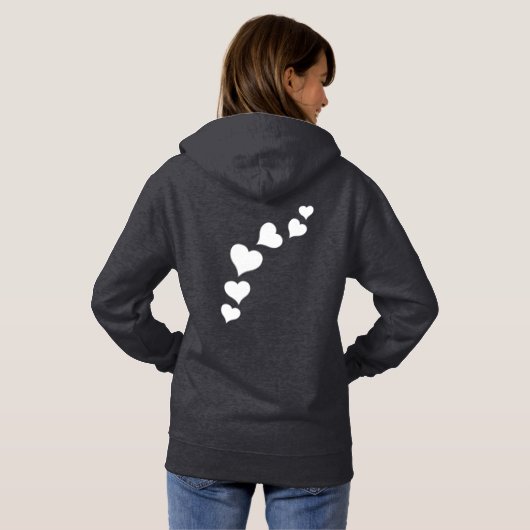 Valentijns Hoodies Valentijns's Love Hooded Shirte (Achterkant volledig)
