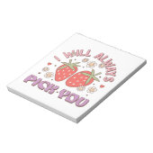 Valentijns I Will Always Pick You Notitieblok (Linkerzijde)
