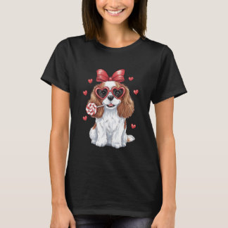 Valentijns Joy Cavalier Spaniel Sweet Lollipop T-shirt