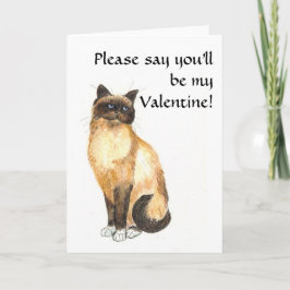 Valentijns Kaart - Birman Cat