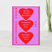 Valentijns Kaart voor kleindochter (Voorkant)