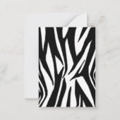Valentijns Kaarten - Set van 100 - Zebra Print Notitiekaartje (Achterkant)