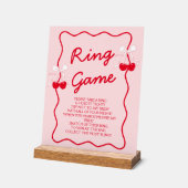 Valentijns Kersen Bruiloftsshower Ring Spel Acryl Bord (Hoek)
