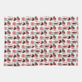 Valentijns Keuken Handdoek Liefde Rode Hart (Horizontaal)