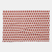 Valentijns Keukenhanddoek Koppel Rode Harten (Horizontaal)