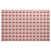 Valentijns Koe & Rood Hart Bruin Stof (Yard (91,4 cm))