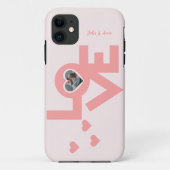 Valentijns  Koppel Hart Aangepaste gepersonaliseer Case-Mate iPhone Case (Achterkant)