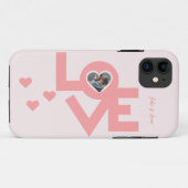 Valentijns  Koppel Hart Aangepaste gepersonaliseer Case-Mate iPhone Case (Achterkant (horizontaal))