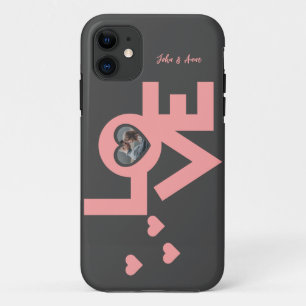 Valentijns  Koppel Hart Aangepaste gepersonaliseer Case-Mate iPhone Case