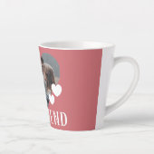 Valentijns Koppel Hart Aangepaste gepersonaliseer Latte Mok (Rechts)