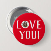 Valentijns  Koppel Hart Aangepaste gepersonaliseer Ronde Button 7,6 Cm (Voorkant /achterkant)