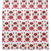 Valentijns  kus douchegordijn (Voorkant)